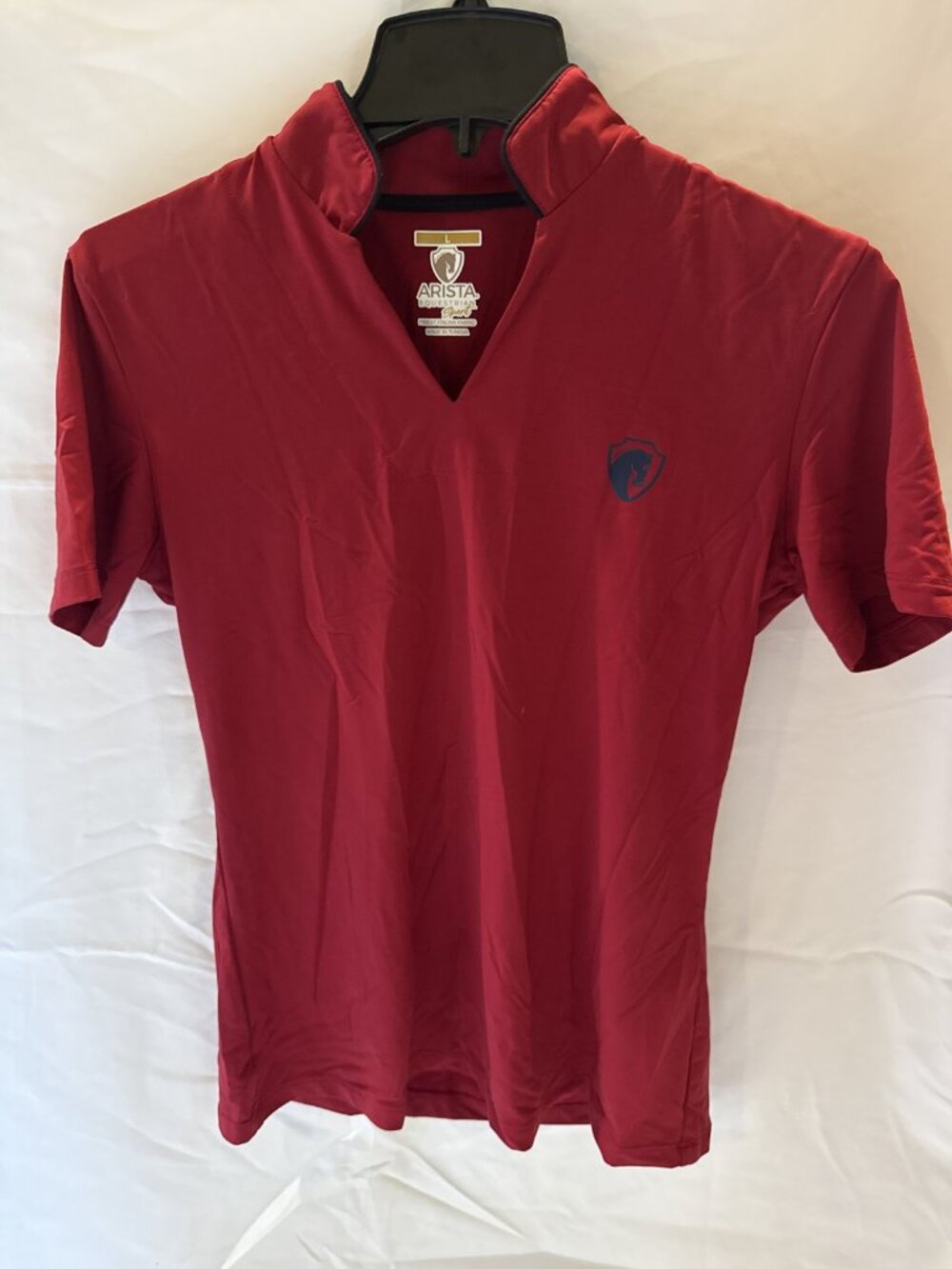 Arista Equestrian Sport Short Sleeve Burgundy